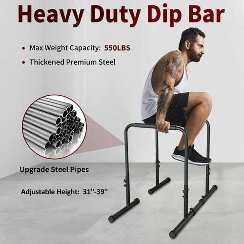Adjustable dip bar - adjustable, stand